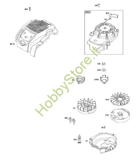 G - Volano B&S - 09 €¦ 093J02-0036-H1 brand Stihl